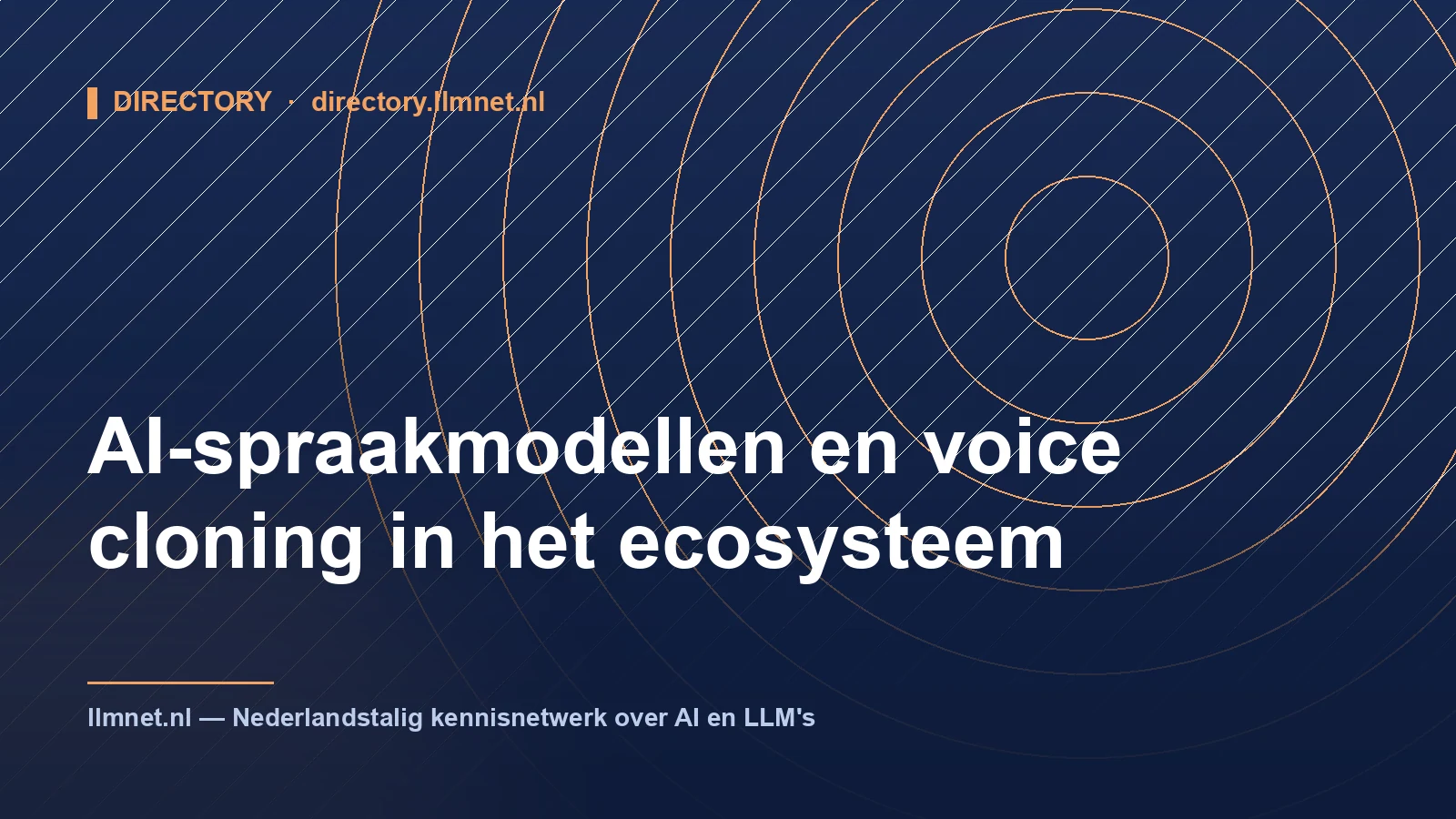 AI-spraakmodellen en voice cloning in het ecosysteem