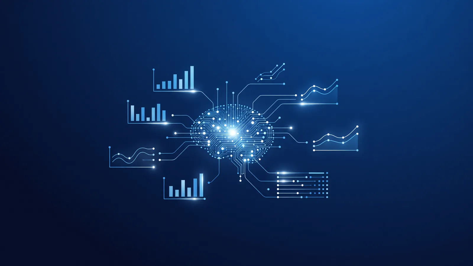 Illustratie: AI-tools voor data-analyse en BI