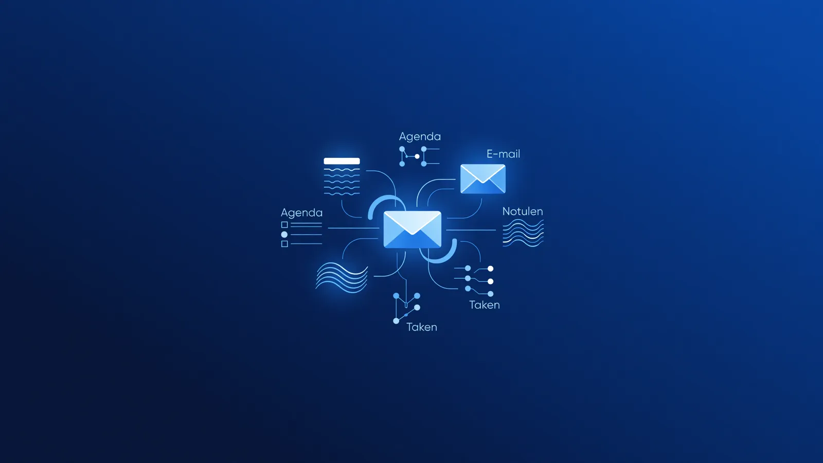 Illustratie: AI-tools voor productiviteit: Agenda, E-mail, Notulen & Taken
