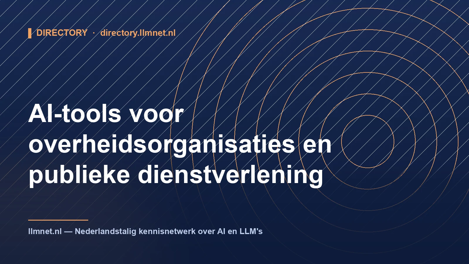 AI-tools voor overheid en publieke sector
