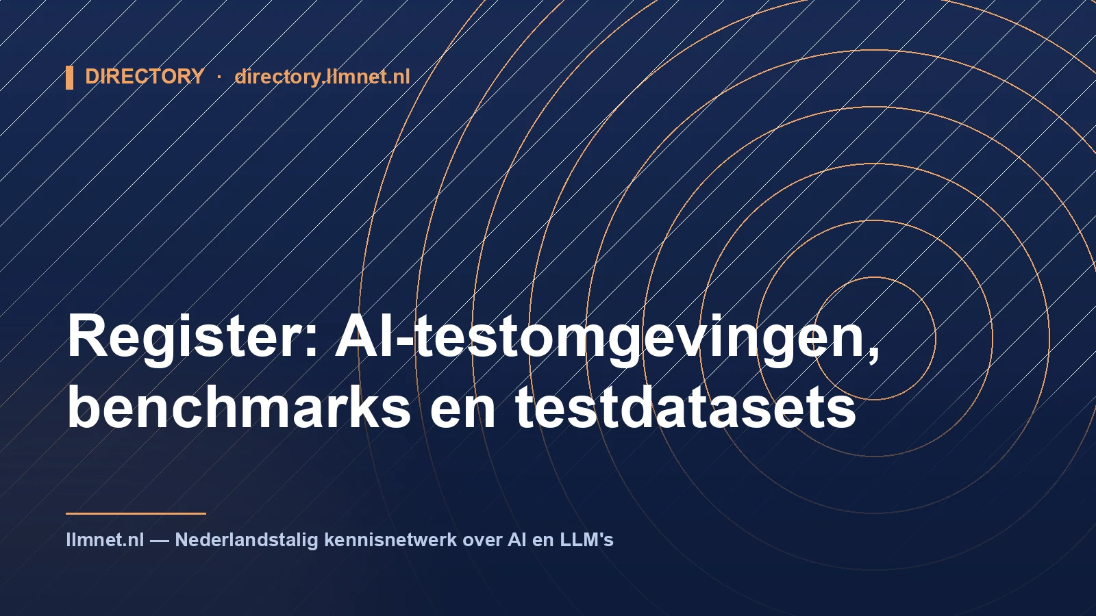Register AI-Testomgevingen en Benchmarks